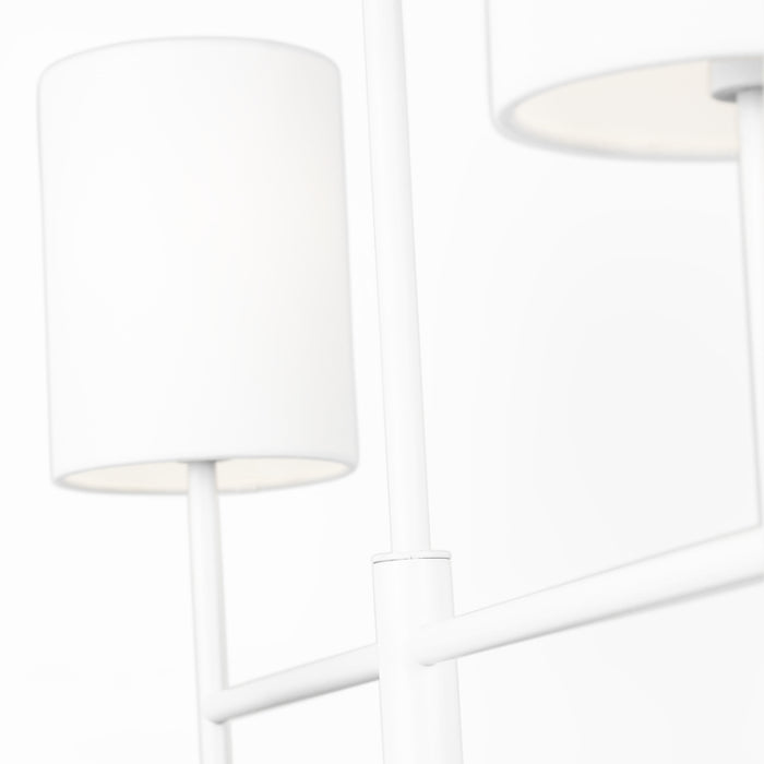Visual Comfort BC1024 Key 4-lt 32" Medium Chandelier - Matte White