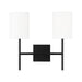 Visual Comfort BW1012 Key 2-lt 16" Medium Wall Sconce - Midnight Black