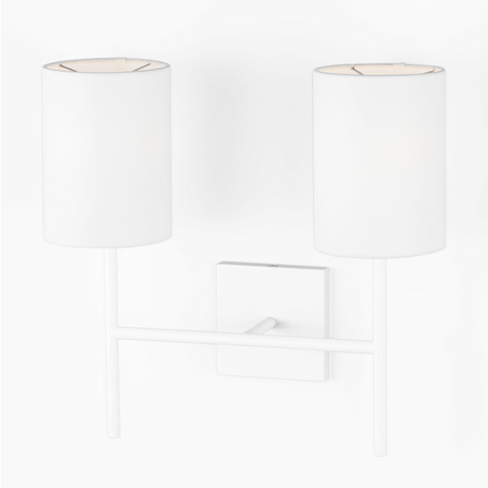 Visual Comfort BW1012 Key 2-lt 16" Medium Wall Sconce - Matte White