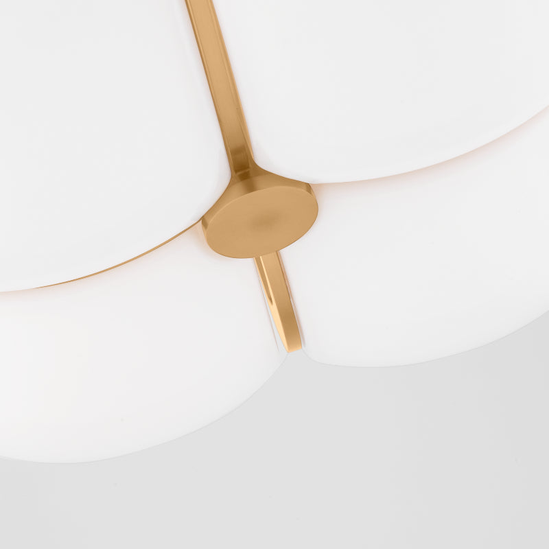 Visual Comfort LXF1004 Cheverny 4-lt 20" Semi Flush Mount - Burnished Brass