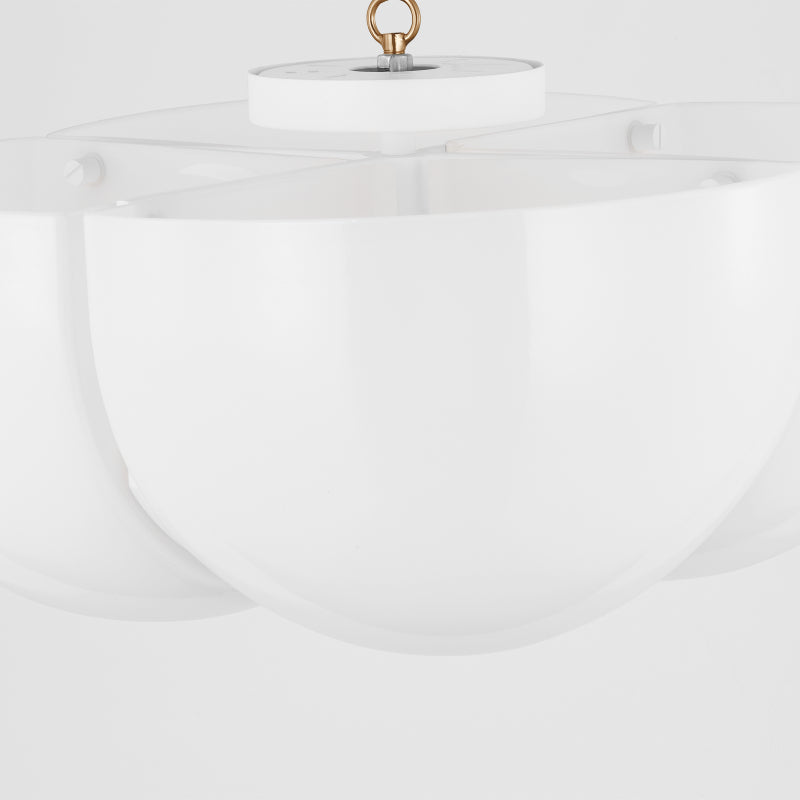Visual Comfort LXF1004 Cheverny 4-lt 20" Semi Flush Mount - Matte White