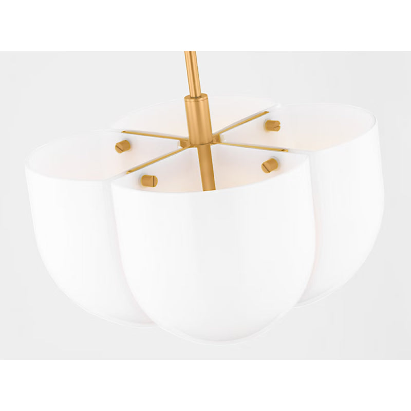 Visual Comfort LXP1044 Cheverny 4-lt 15" Pendant - Burnished Brass