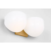Visual Comfort LXV1002 Cheverny 2-lt 13" Medium Vanity Light - Burnished Brass