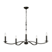 Visual Comfort CC1755 Wellen 5-lt 36" Large Chandelier