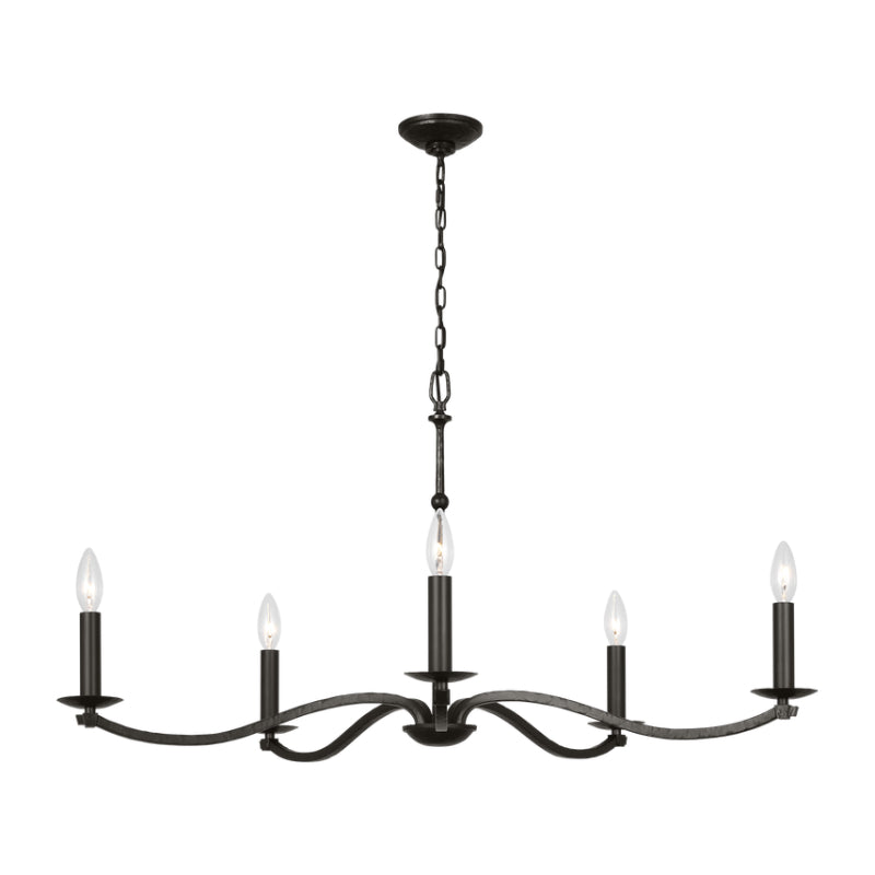 Visual Comfort CC1755 Wellen 5-lt 36" Large Chandelier