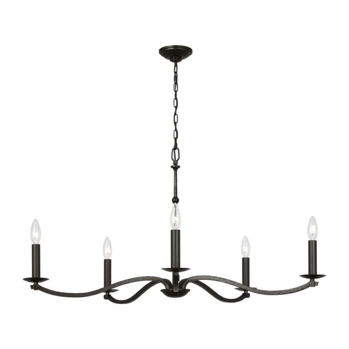 Visual Comfort CC1755 Wellen 5-lt 36" Large Chandelier