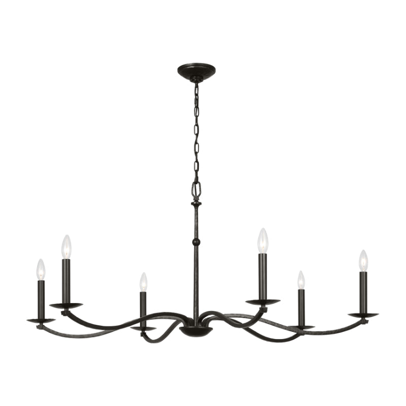 Visual Comfort CC1766 Wellen 6-lt 48" Extra Large Chandelier