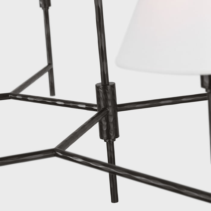 Visual Comfort CC1786 Ridgewood 6-lt 48" Extra Large Chandelier - Aged Iron