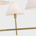 Visual Comfort CC1786 Ridgewood 6-lt 48" Extra Large Chandelier - Burnished Brass