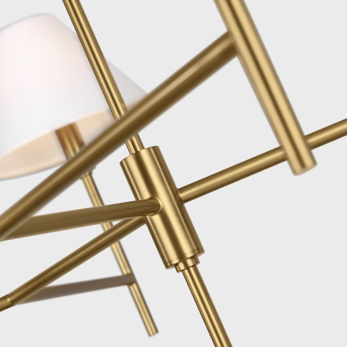 Visual Comfort CC1786 Ridgewood 6-lt 48" Extra Large Chandelier - Burnished Brass