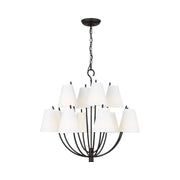Visual Comfort CC18312 Marina 12-lt 30" Chandelier - Aged Iron
