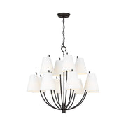 Visual Comfort CC18312 Marina 12-lt 30" Chandelier - Aged Iron