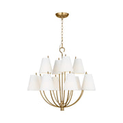 Visual Comfort CC18312 Marina 12-lt 30" Chandelier - Burnished Brass