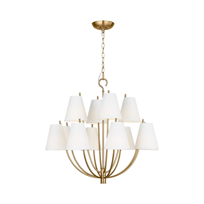 Visual Comfort CC18312 Marina 12-lt 30" Chandelier - Burnished Brass