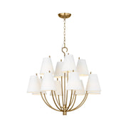 Visual Comfort CC18312 Marina 12-lt 30" Chandelier - Burnished Brass