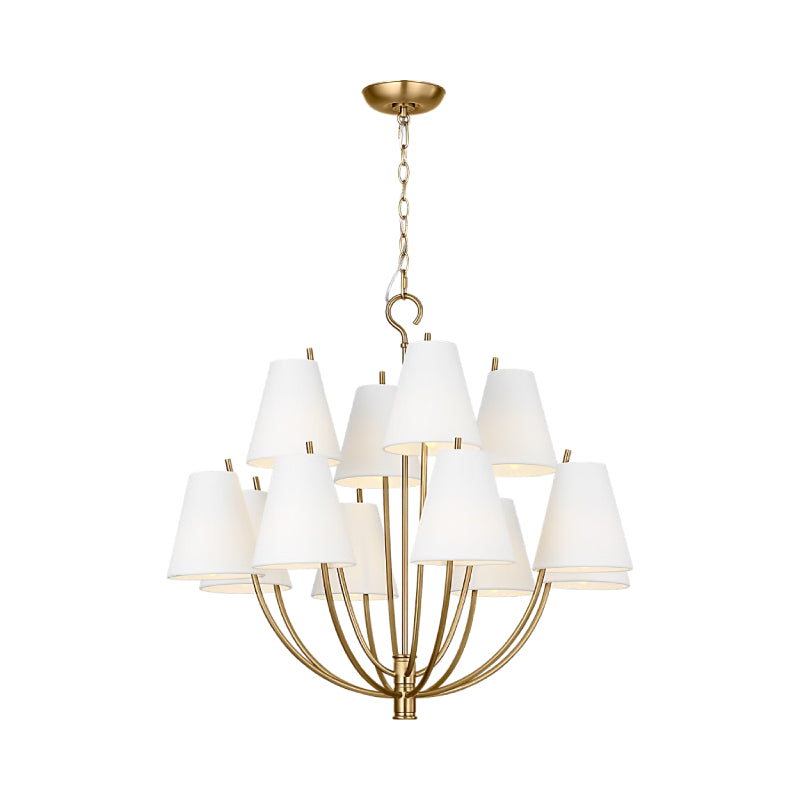 Visual Comfort CC18312 Marina 12-lt 30" Chandelier - Burnished Brass