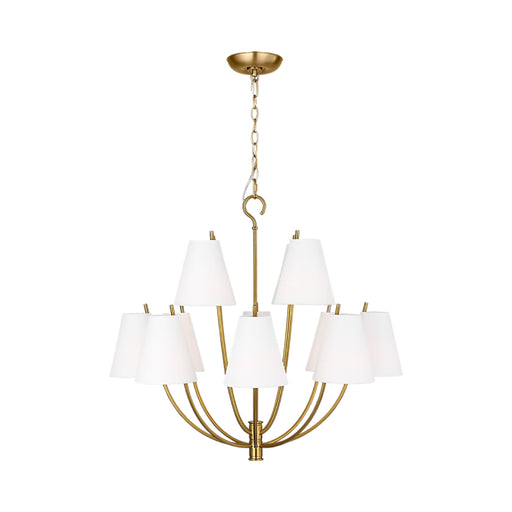Visual Comfort CC18312 Marina 12-lt 30" Chandelier - Burnished Brass