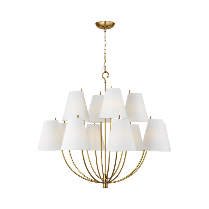 Visual Comfort CC18412 Marina 12-lt 40" Chandelier - Burnished Brass
