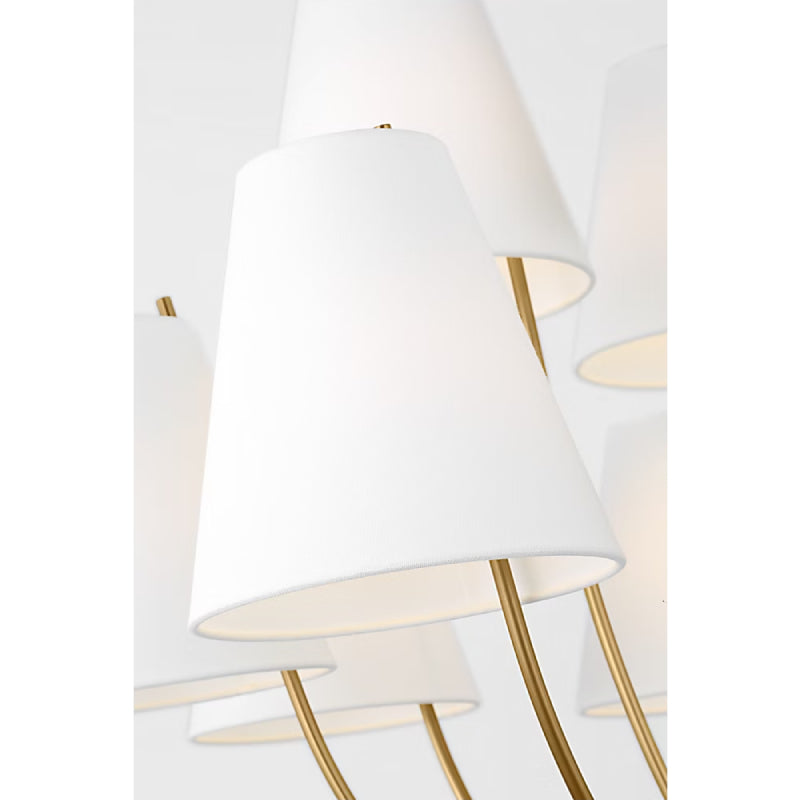 Visual Comfort CC18412 Marina 12-lt 40" Chandelier - Burnished Brass