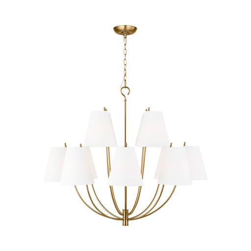 Visual Comfort CC18412 Marina 12-lt 40" Chandelier - Burnished Brass