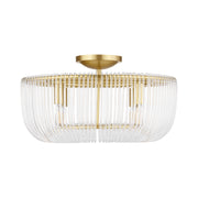 Visual Comfort CF1144 Pierce 4-lt 20" Medium Flush Mount - Burnished Brass