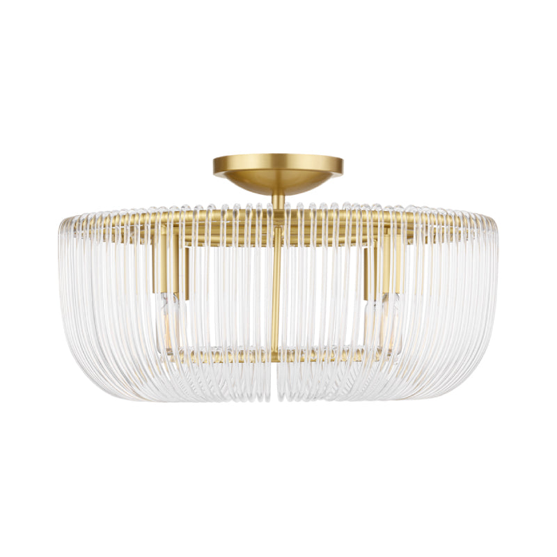 Visual Comfort CF1144 Pierce 4-lt 20" Medium Flush Mount - Burnished Brass