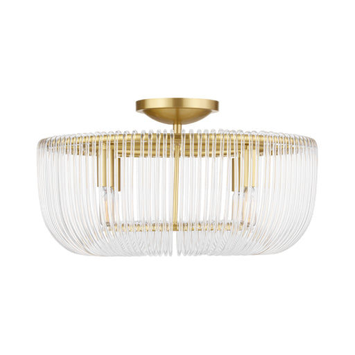 Visual Comfort CF1144 Pierce 4-lt 20" Medium Flush Mount - Burnished Brass