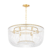 Visual Comfort CP1456 Pierce 6-lt 28" Chandelier - Burnished Brass