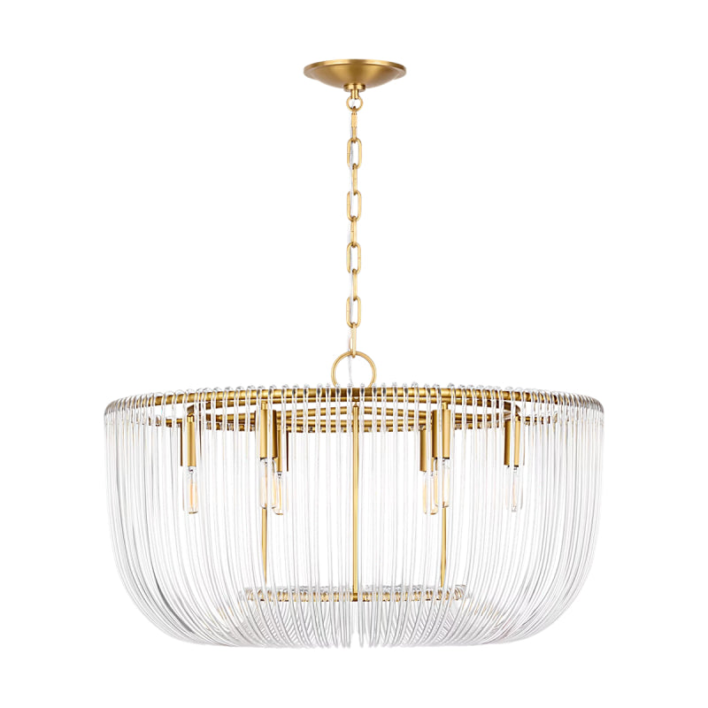 Visual Comfort CP1456 Pierce 6-lt 28" Chandelier - Burnished Brass