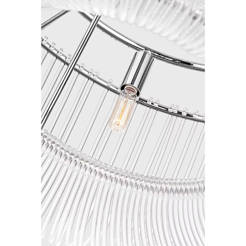 Visual Comfort CP1456 Pierce 6-lt 28" Chandelier - Polished Nickel