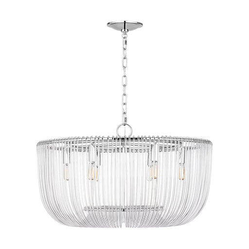 Visual Comfort CP1456 Pierce 6-lt 28" Chandelier - Polished Nickel