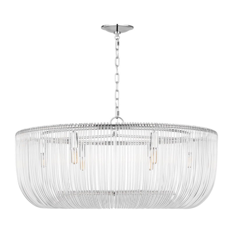 Visual Comfort CP1466 Pierce 6-lt 36" Large Pendant - Polished Nickel