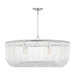 Visual Comfort CP1466 Pierce 6-lt 36" Large Pendant - Polished Nickel
