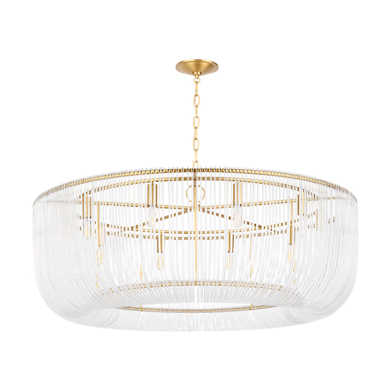 Visual Comfort CP14710 Pierce 10-lt 42" Extra Large Chandelier - Burnished Brass