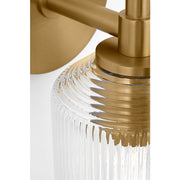 Visual Comfort CV1091 Barstow 1-lt 9" Tall Bath Light - Burnished Brass