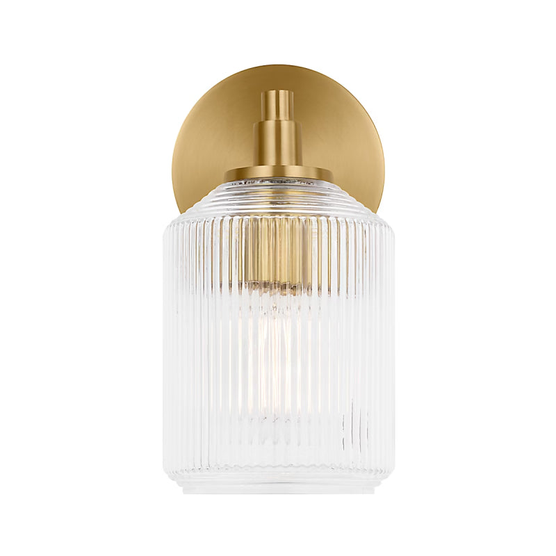 Visual Comfort CV1091 Barstow 1-lt 9" Tall Bath Light - Burnished Brass
