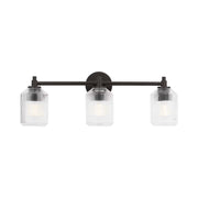 Visual Comfort CV1093 Barstow 3-lt 26" Bath Light - Aged Iron
