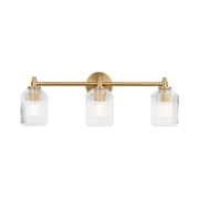 Visual Comfort CV1093 Barstow 3-lt 26" Bath Light - Burnished Brass