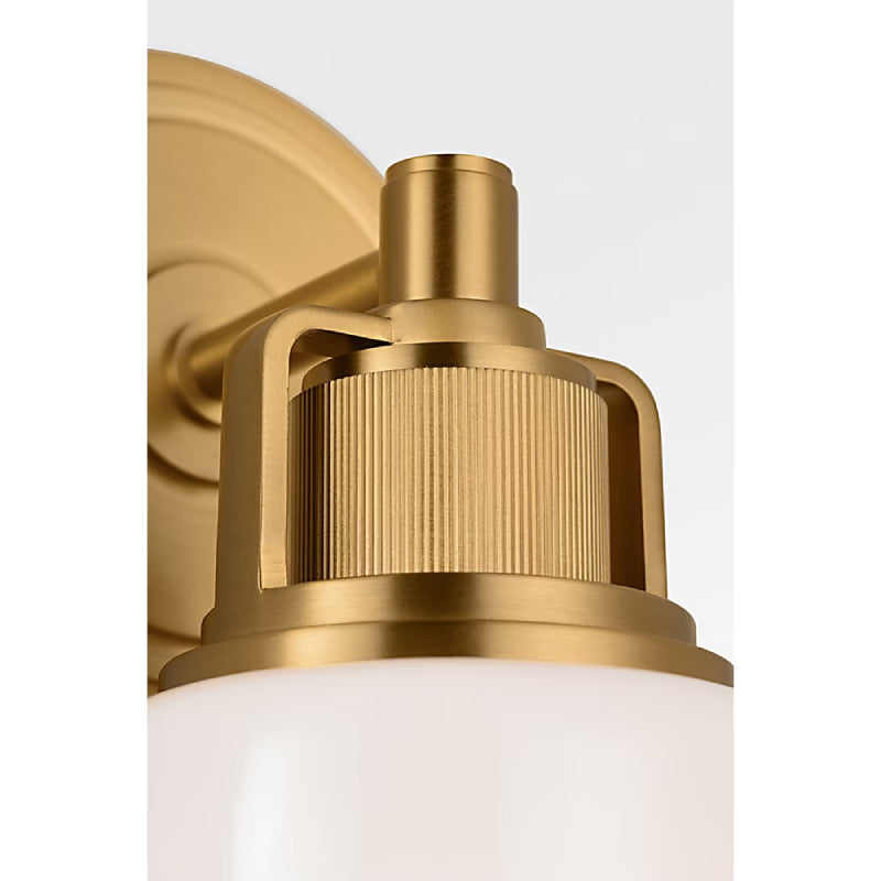 Visual Comfort CV1111 Ashford 1-lt 10" Tall Bath Light - Burnished Brass