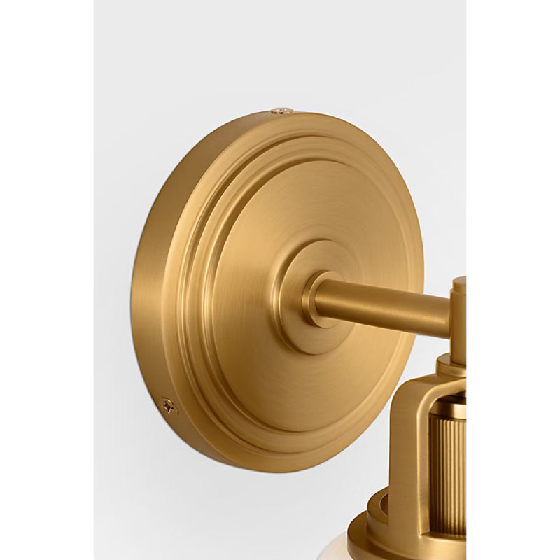 Visual Comfort CV1111 Ashford 1-lt 10" Tall Bath Light - Burnished Brass