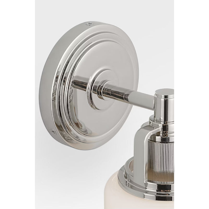 Visual Comfort CV1111 Ashford 1-lt 10" Tall Bath Light - Polished Nickel