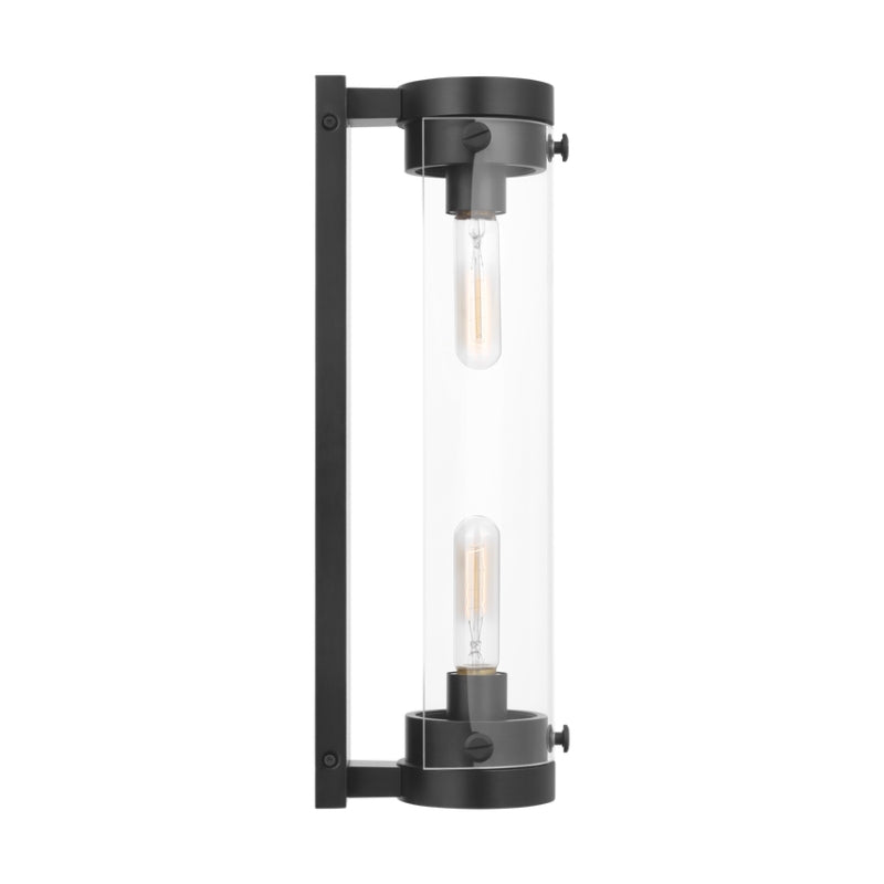 Visual Comfort CW1002 Garrett 2-lt 18" Tall Vanity Light - Aged Iron