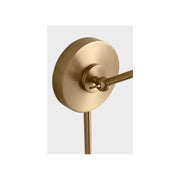 Visual Comfort CW1121 Wellfleet 1-lt 9" Tall Single Arm Cone Task Sconce - Burnished Brass/Burnished Brass