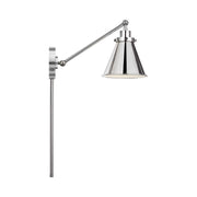 Visual Comfort CW1121 Wellfleet 1-lt 9" Tall Single Arm Cone Task Sconce - Polished Nickel/Polished Nickel