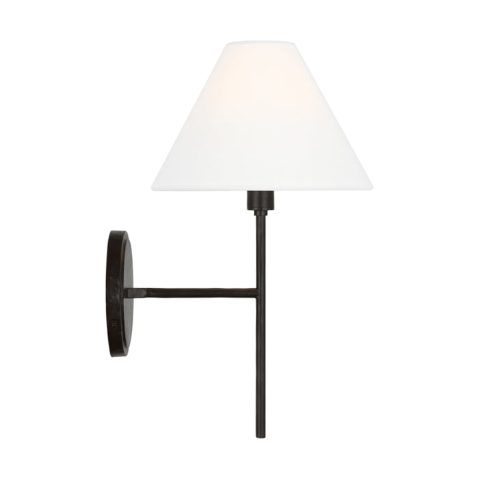 Visual Comfort CW1371 Ridgewood 1-lt 14" Tall Small Wall Sconce - Aged Iron