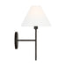 Visual Comfort CW1371 Ridgewood 1-lt 14" Tall Small Wall Sconce - Aged Iron
