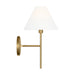 Visual Comfort CW1371 Ridgewood 1-lt 14" Tall Small Wall Sconce - Burnished Brass