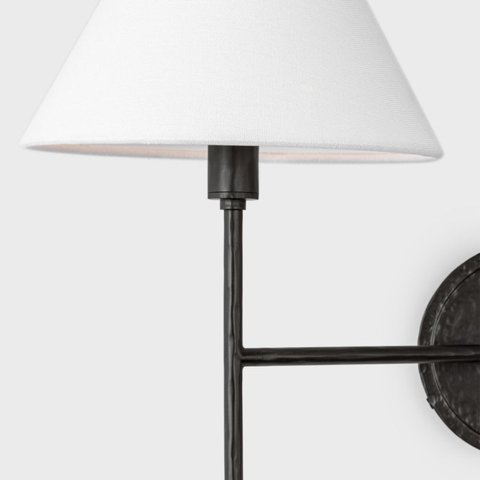 Visual Comfort CW1382 Ridgewood 2-lt 14" Tall Medium Wall Sconce - Aged Iron