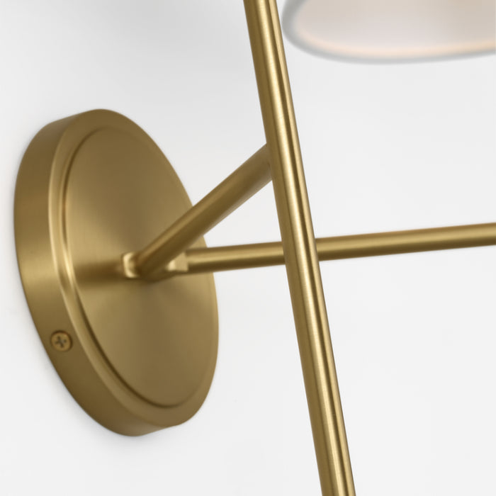 Visual Comfort CW1382 Ridgewood 2-lt 14" Tall Medium Wall Sconce - Burnished Brass