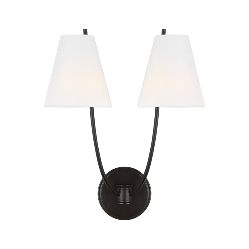Visual Comfort CW1422 Marina 2-lt 18" Tall Wall Sconce - Aged Iron
